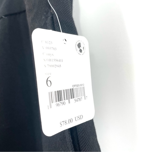 Free People NWT All For Me Slim Black Noir Trouser Business Casual Pant - Picture 6 of 8